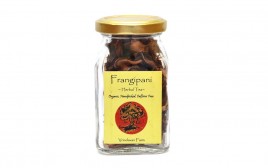 Vrindavan Farm Frangipani Herbal Tea   Glass Jar  6 grams